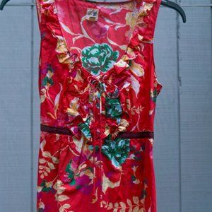 Anthropologie Red Top M Shirt